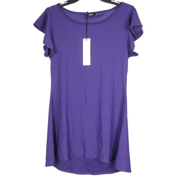 Women's Purple Short Sleeve Top S - Picture 1 of 8